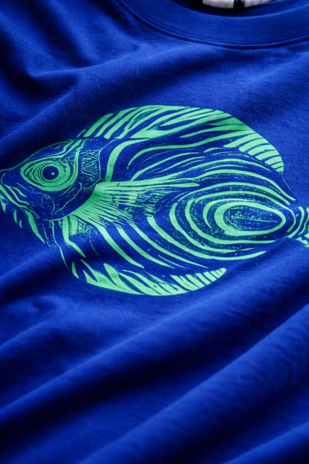 Senpai Ocean Spirit Oversized T-Shirt – Blue