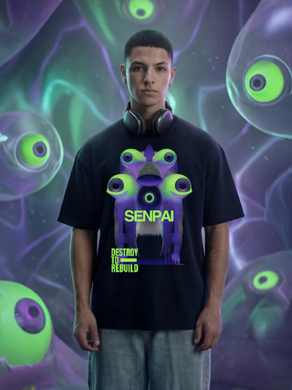 Multi-Eye Mutation Oversized T-Shirt