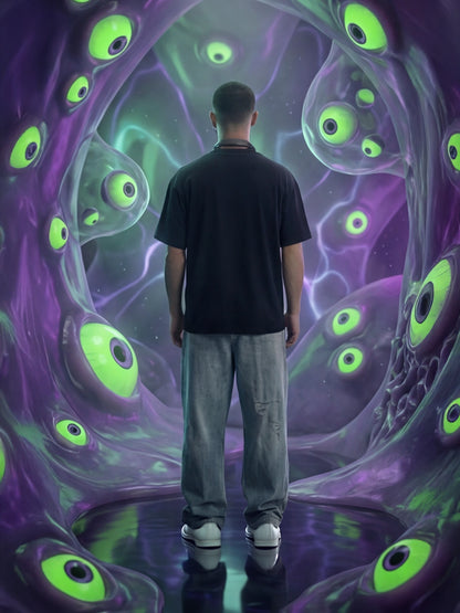 Multi-Eye Mutation Oversized T-Shirt