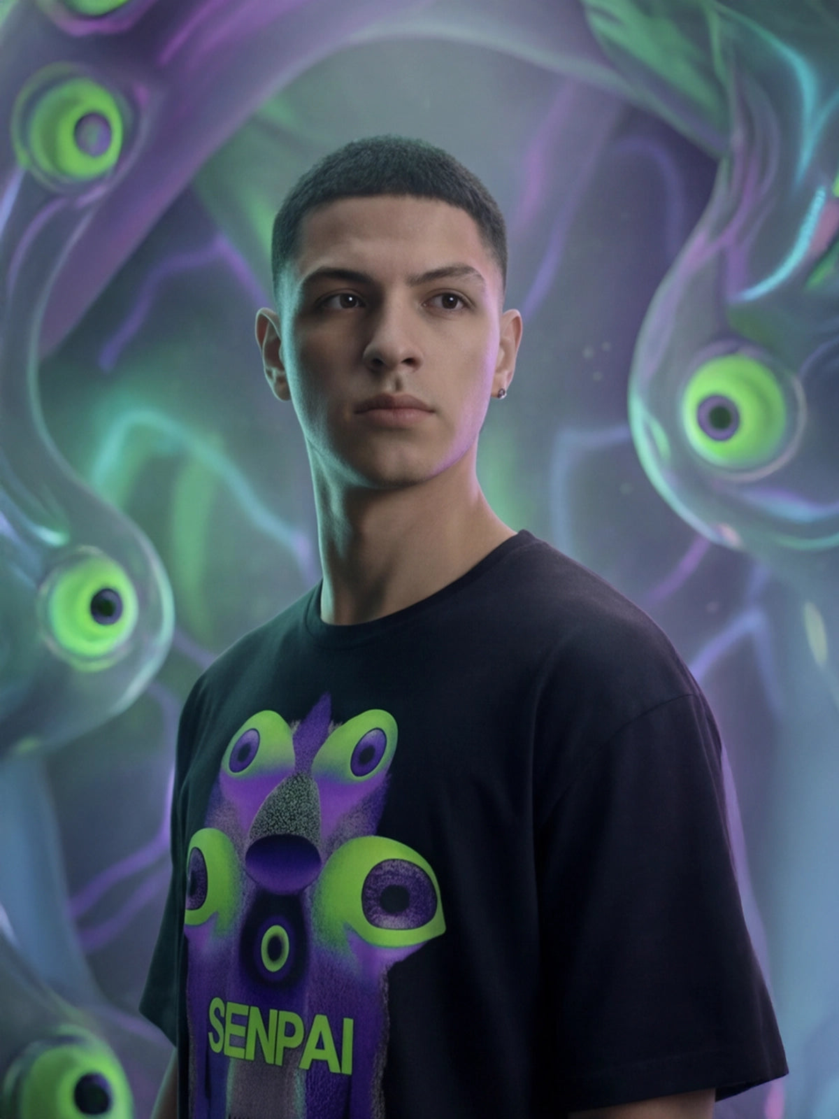 Multi-Eye Mutation Oversized T-Shirt