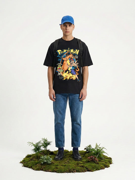 Pokémon Oversized T-Shirt – Black